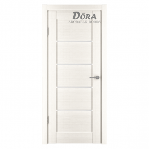 Dora Horizontal-1 Durvju Komplekts - Vērtne, Kārba, 2 Eņģes, Ar Polipropilēna Pārklājumu, Bjanco O60x200cm